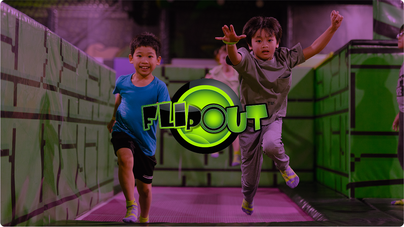 Kids running, FlipOut.