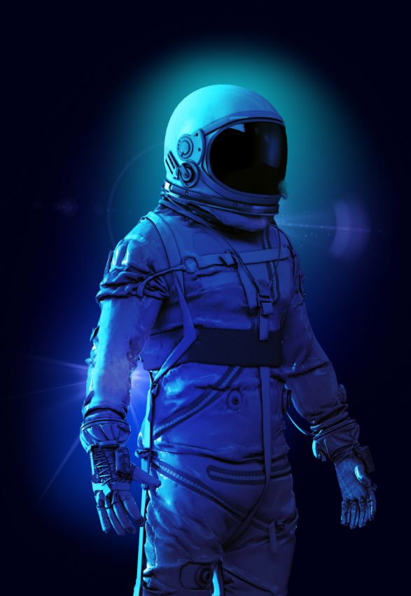 blue spaceman